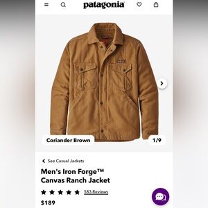 Mens Patagonia Canvas Jacket
